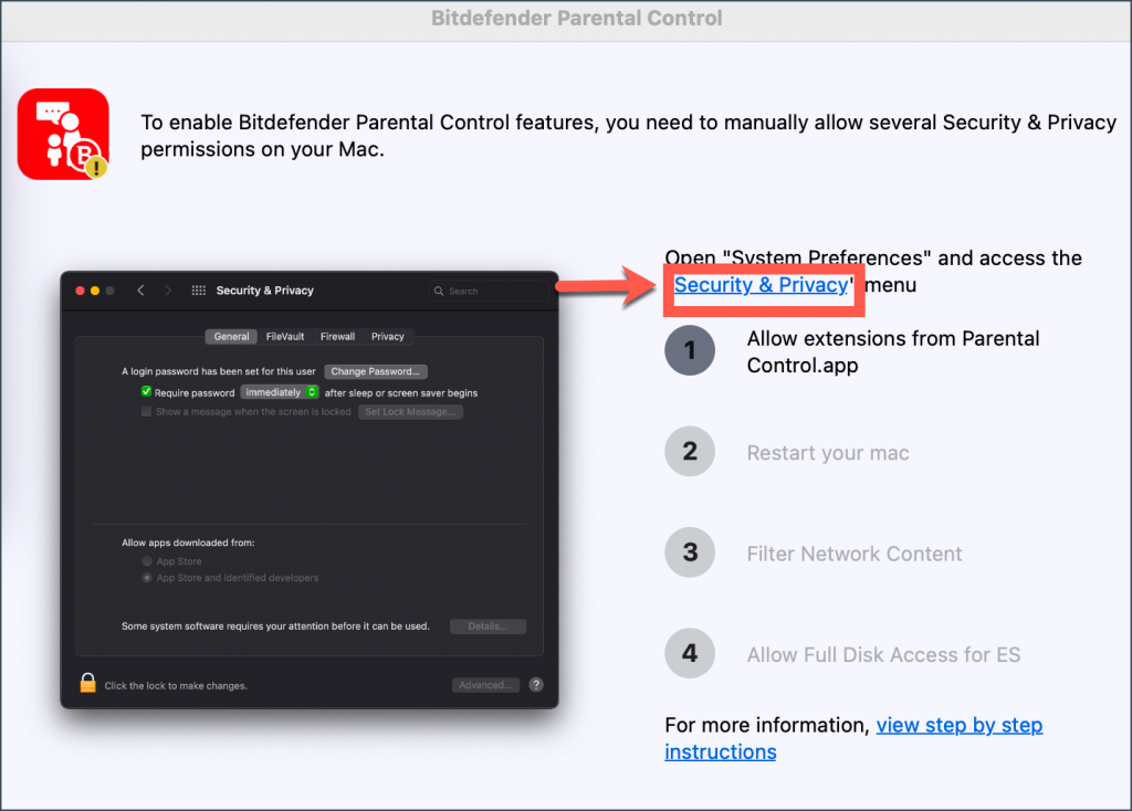 How to install Bitdefender Parental Control on macOS
