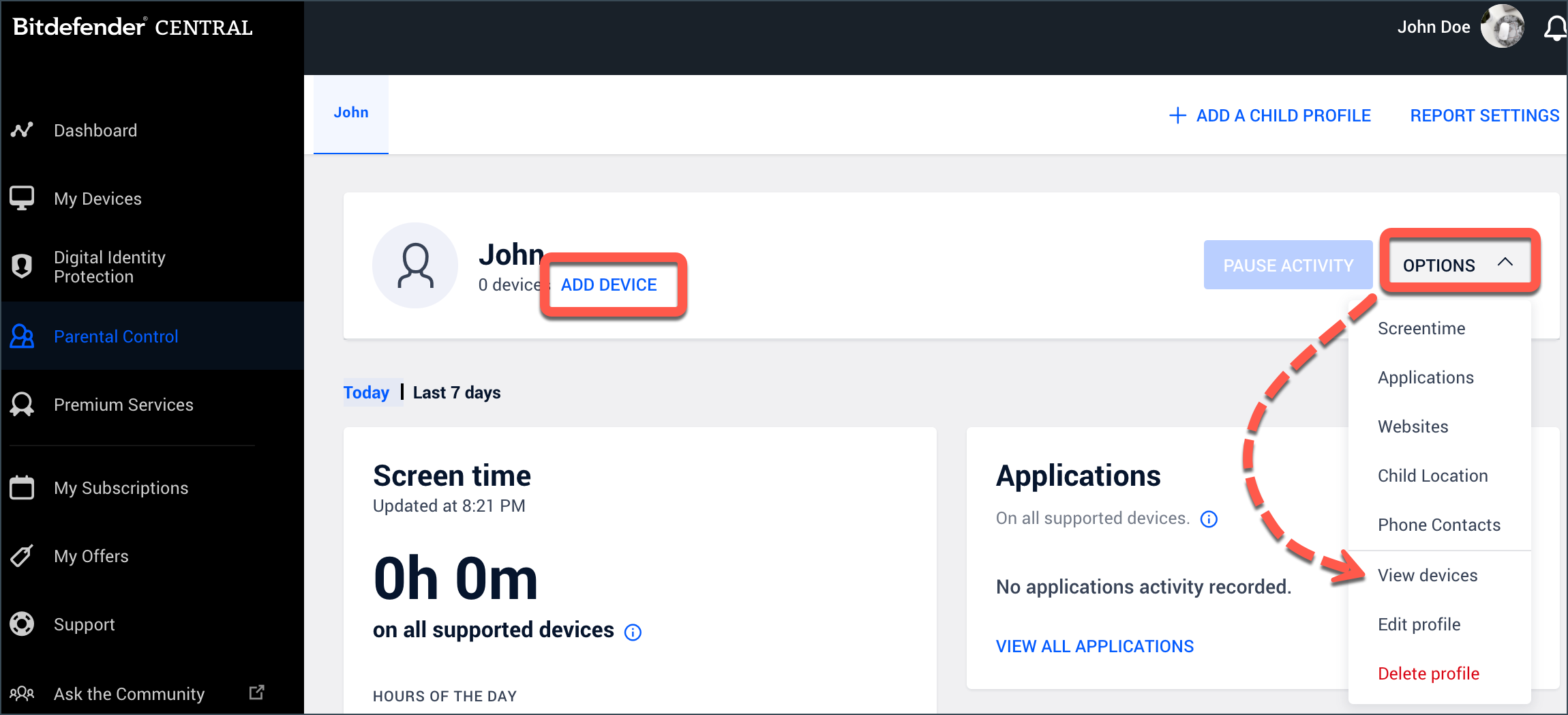 How to install Bitdefender Parental Control on Windows