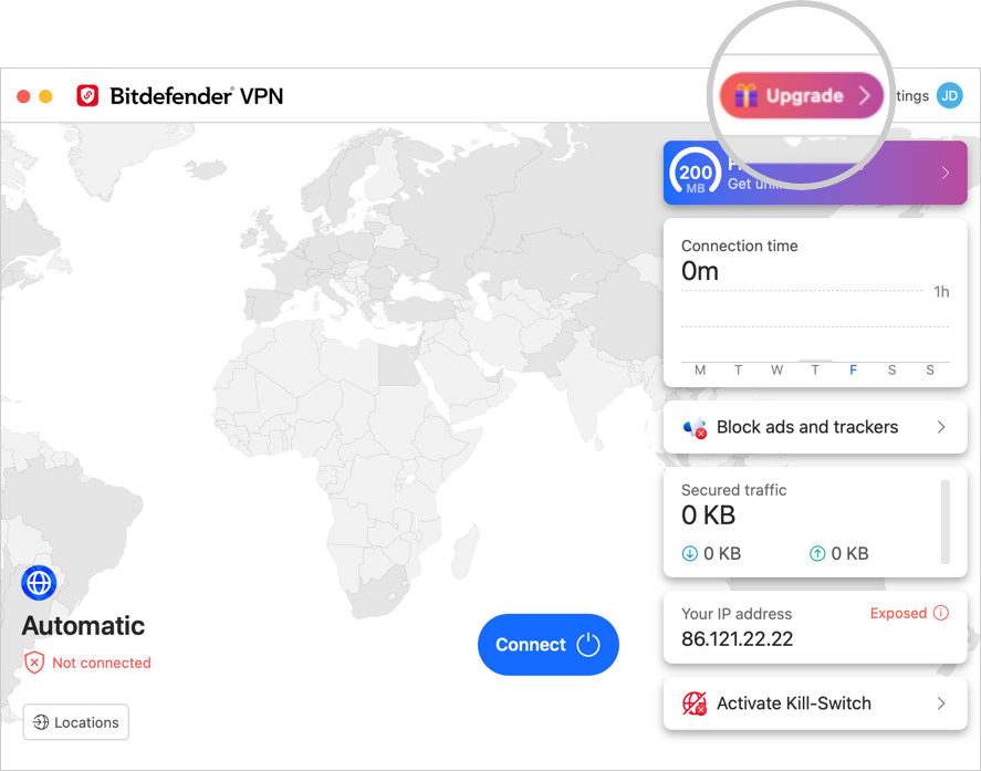 Upgrade to Premium VPN on Mac