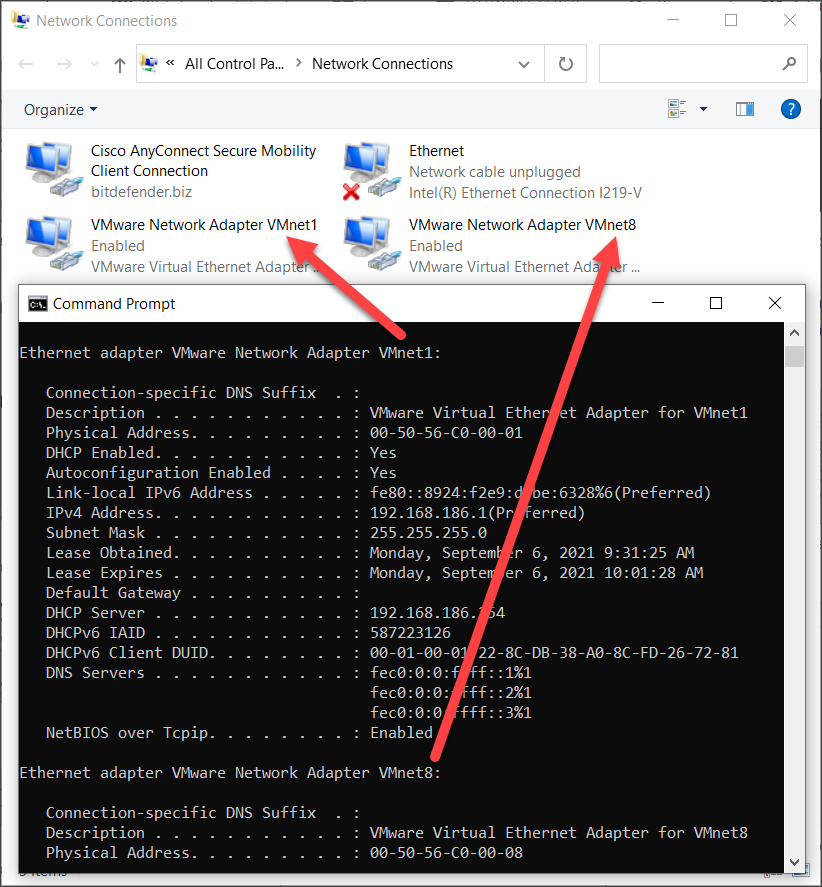 If devices replace each other in Bitdefender Central, disabling VMware network adapters can help