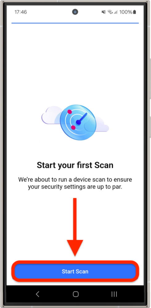 NETGEAR Armor for Android - Start scan