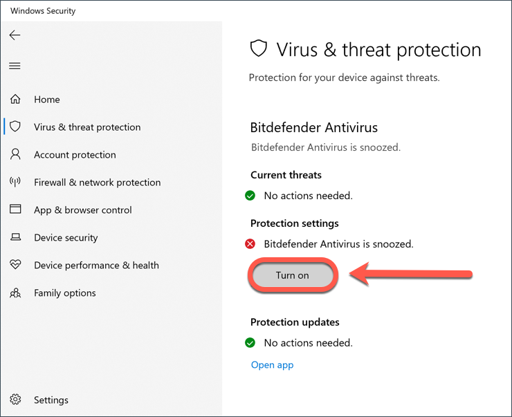 ¿Cómo sé que Bitdefender está funcionando?