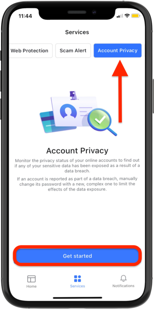Account privacy
