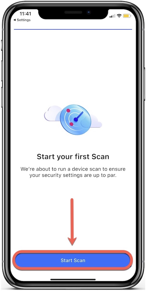 Start your first scan