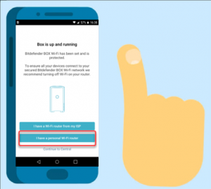 How to install Bitdefender BOX: using a personal router