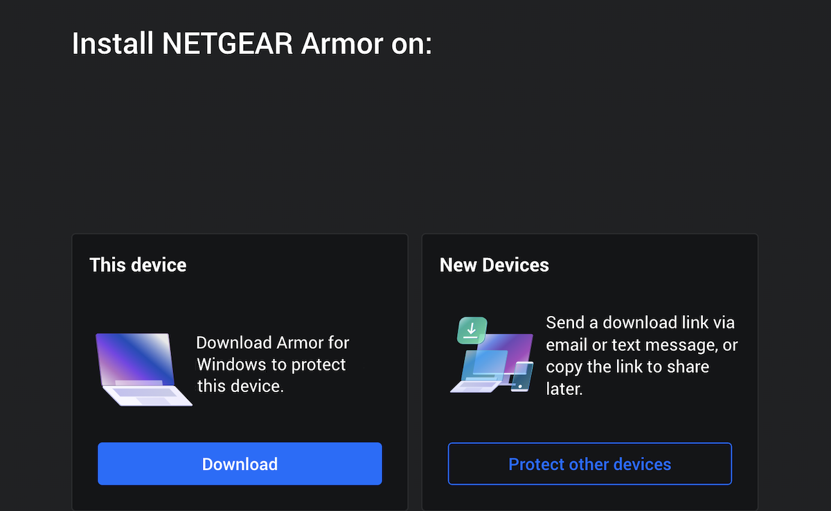 Install NETGEAR on Windows - this device or other devices