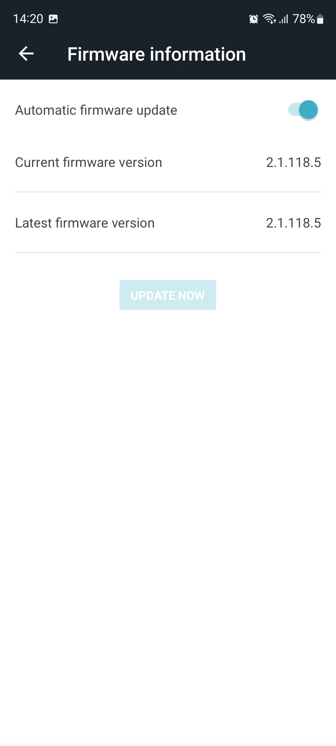 Checking the firmware version of Bitdefender BOX