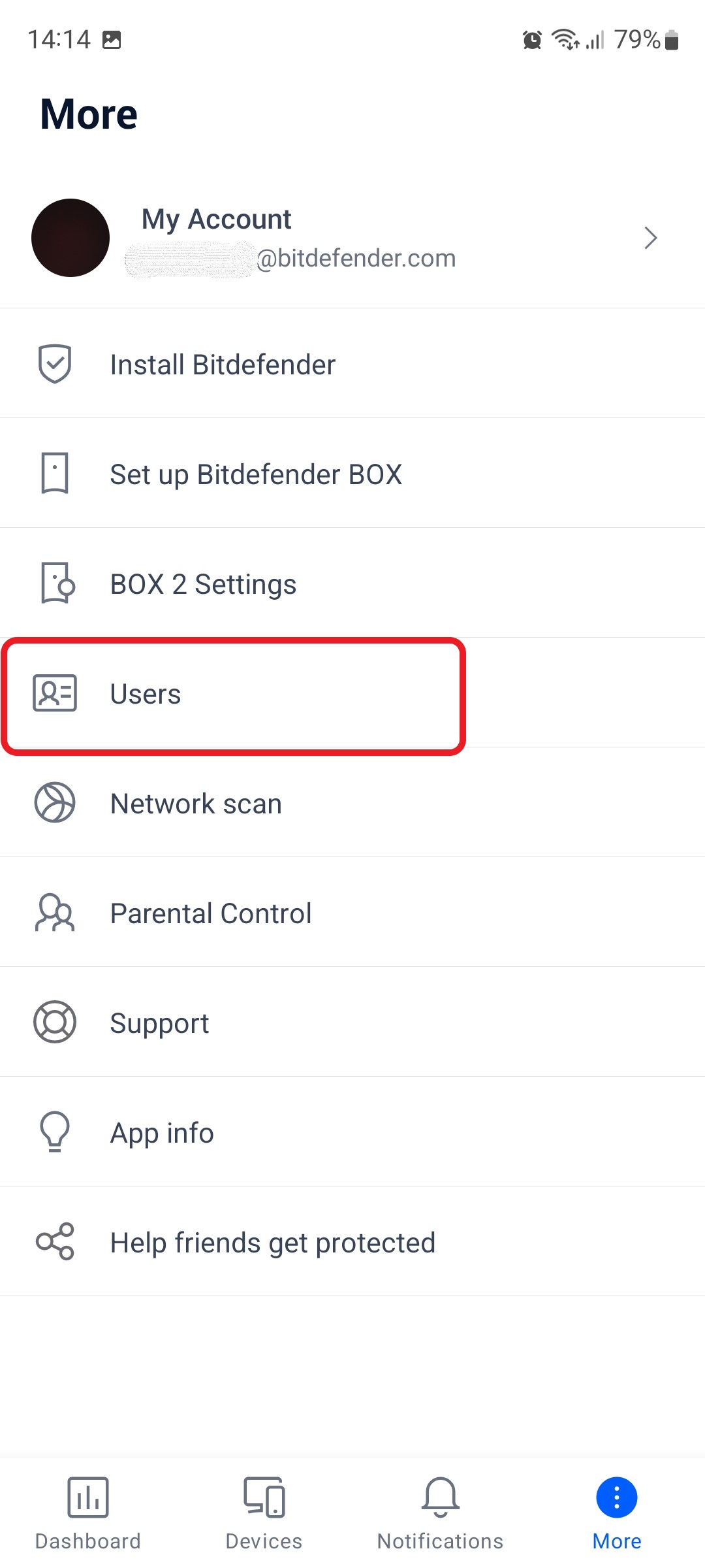 Configurare a functiei Parental pe Bitdefender BOX