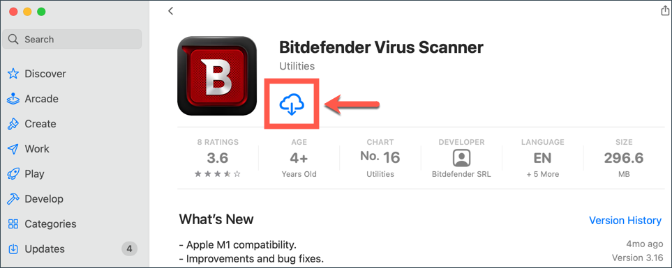 Bitdefender Virus Scanner in App Store