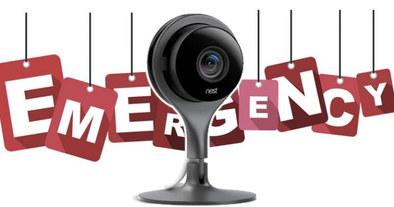 nest camera flashing red