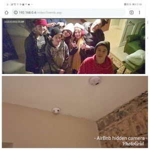 Une famille en vacances Airbnb trouve une caméra cachée dans un détecteur de fumée