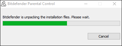 Bitdefender is unpacking to install Parental Control on Windows