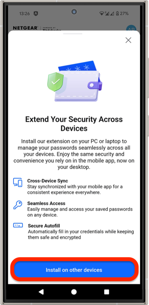 Install NETGEAR Armor on All Your Other Devices