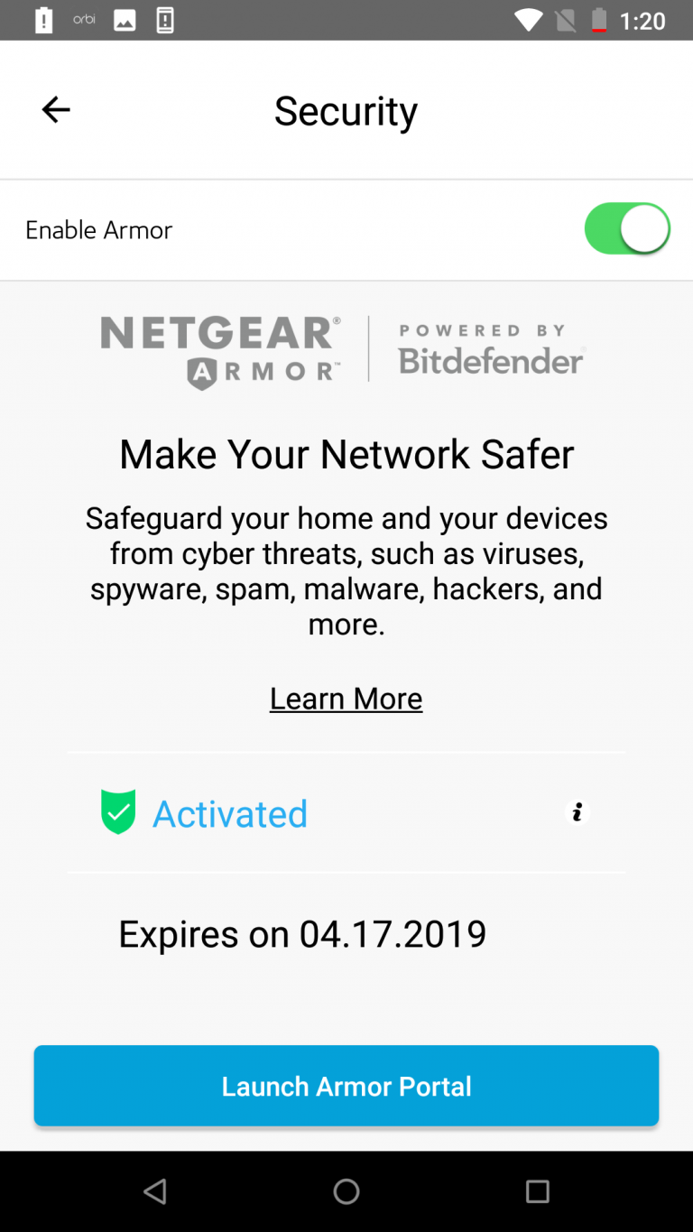 How to activate NETGEAR Armor protection on your Orbi router