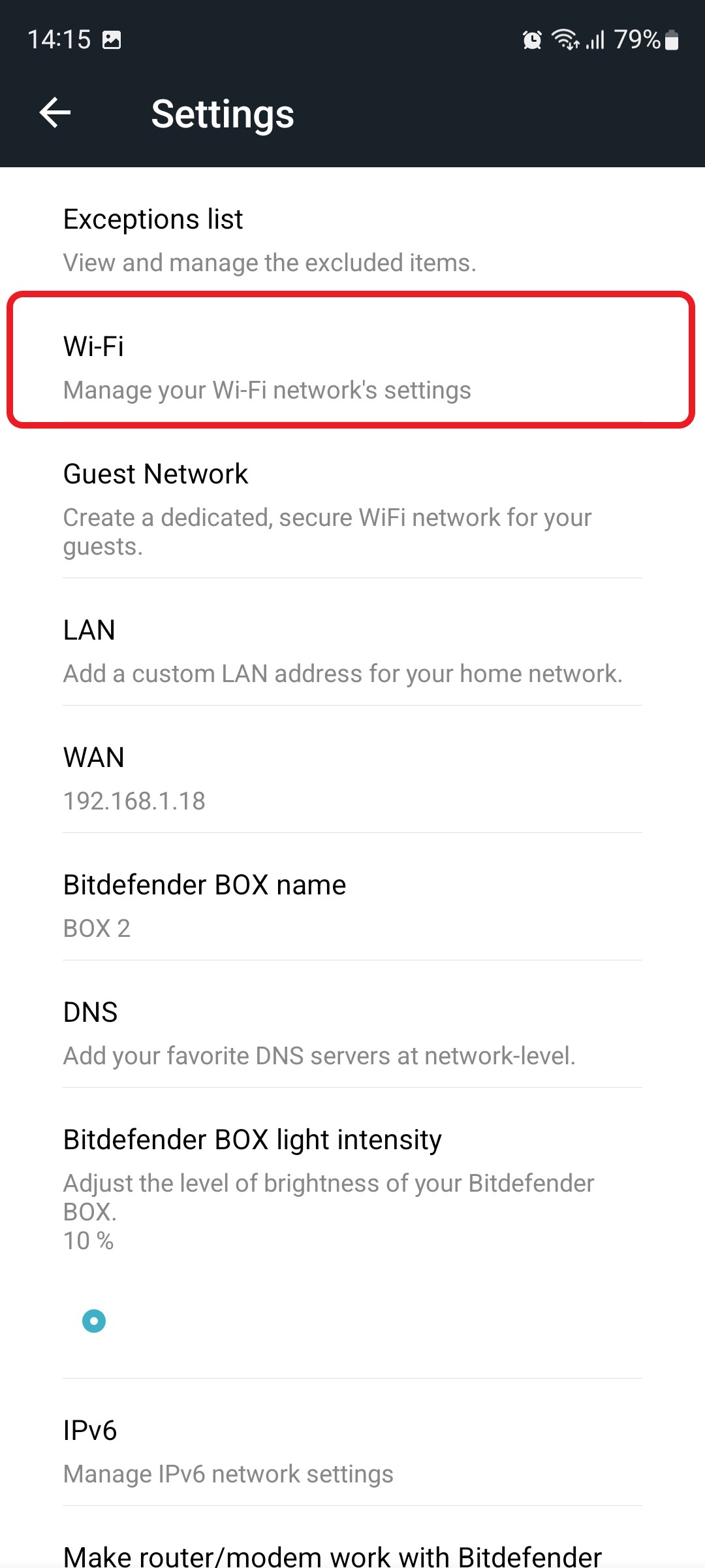 So verbergen Sie Ihren Bitdefender BOX WLAN Namen