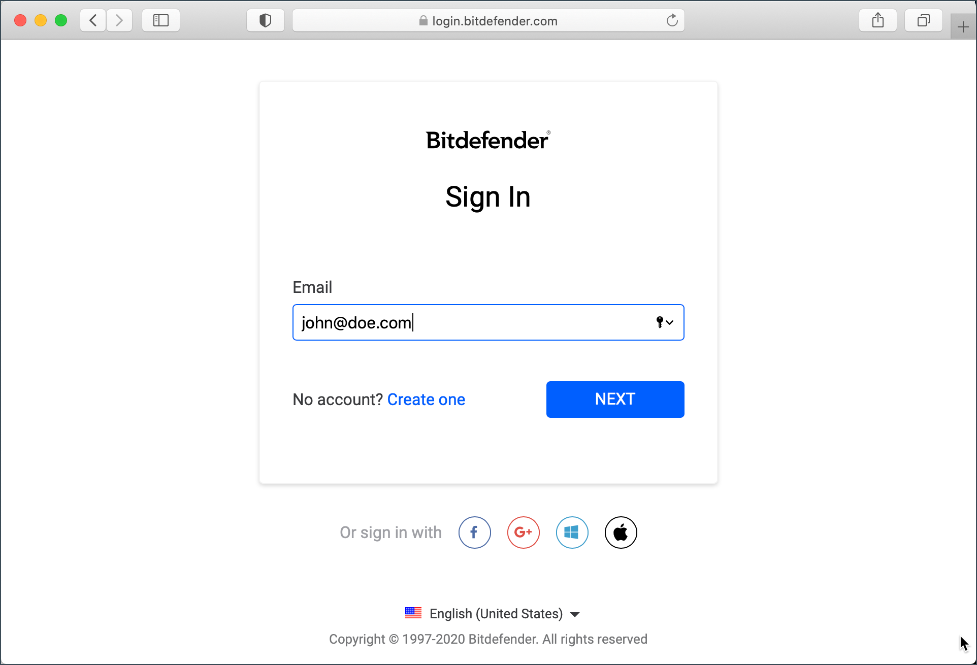 Sign in