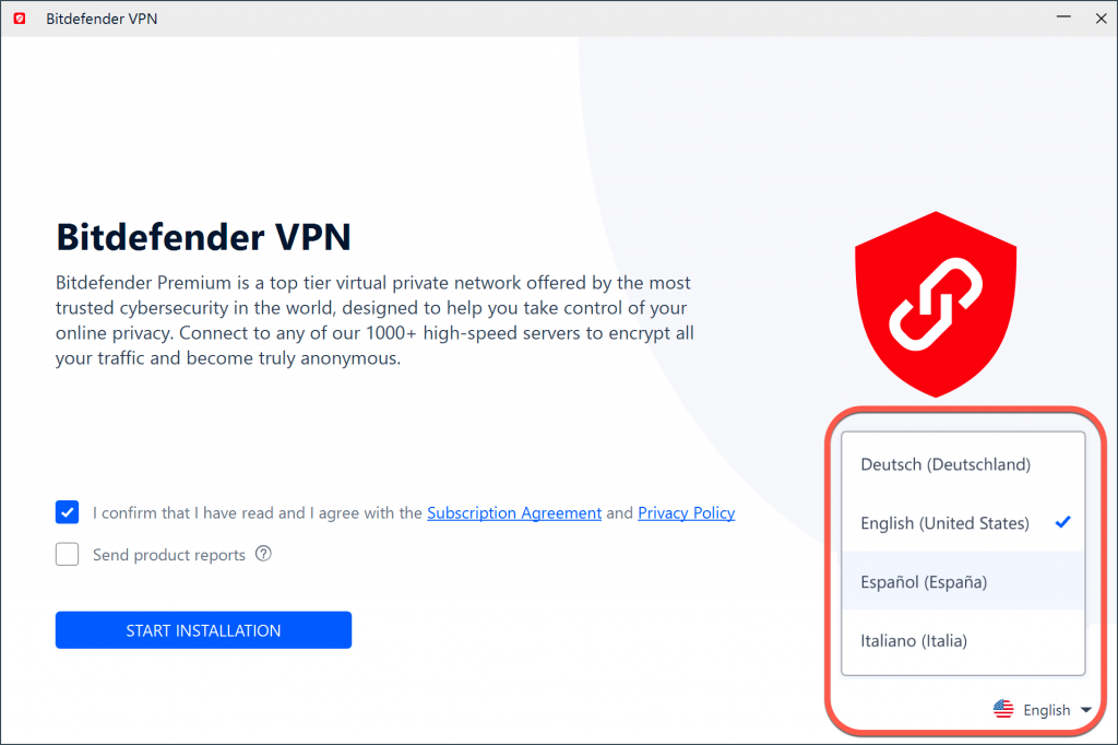 install Bitdefender VPN on Windows