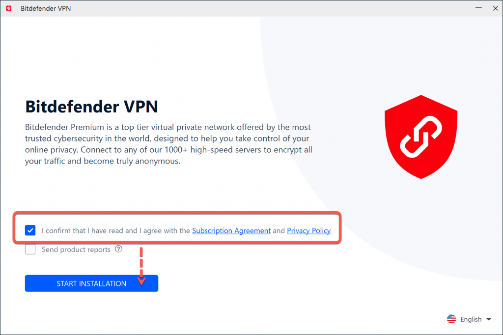 install Bitdefender VPN on Windows