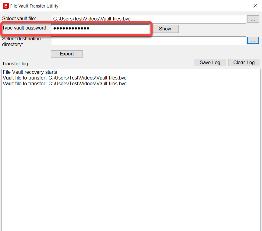 retrieve the content of Bitdefender File Vaults 3