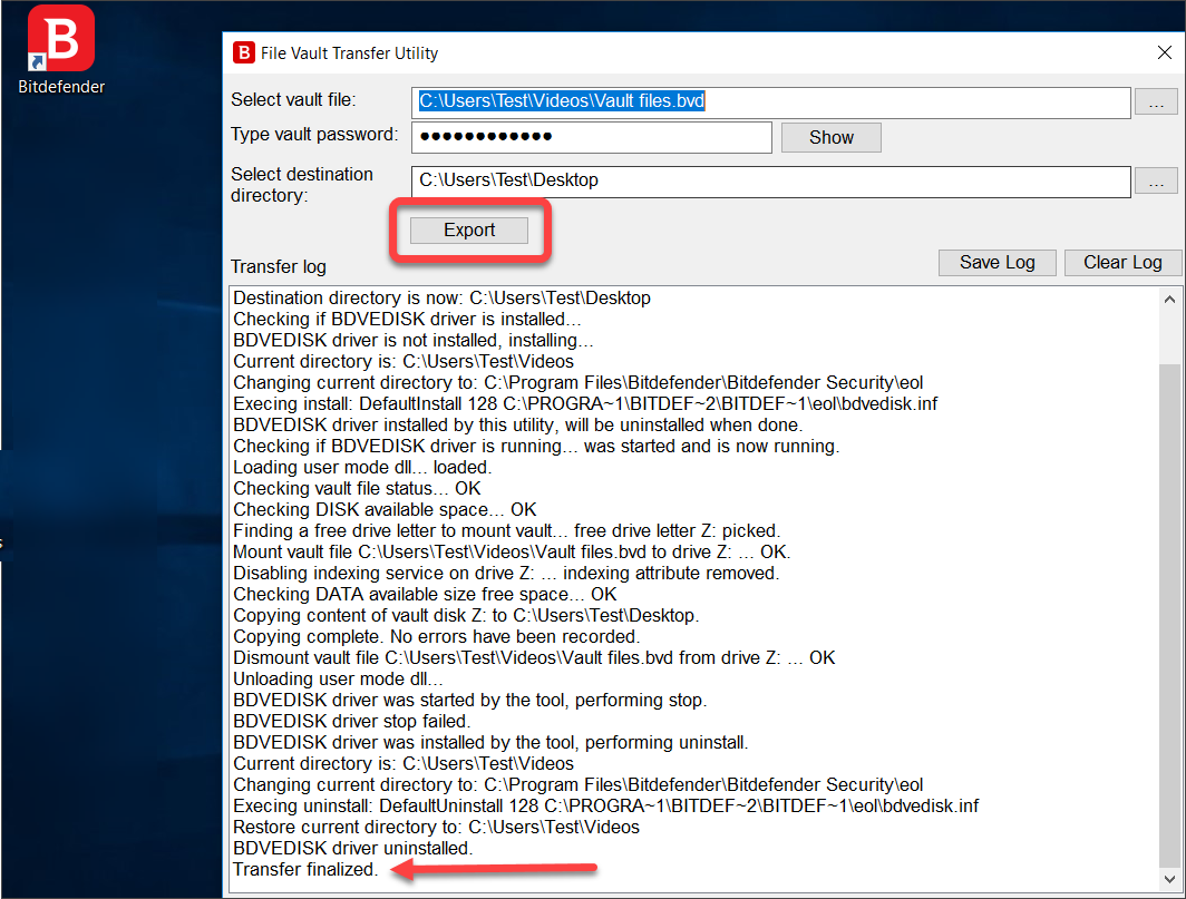 File Vaults How to retrieve the content of Bitdefender File Vaults