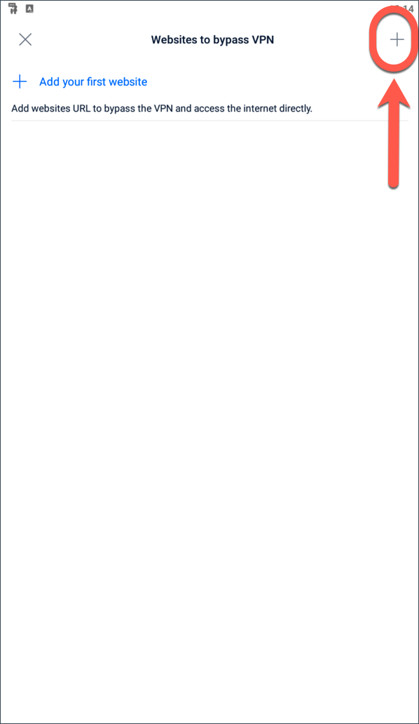 The + button
