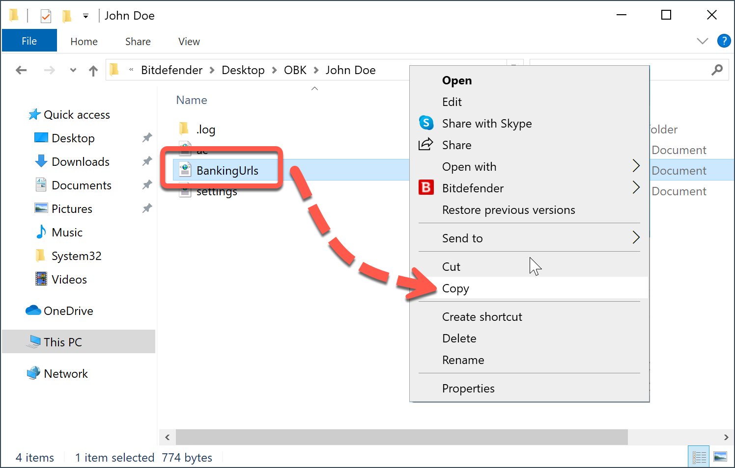 Backup this file to export your Safepay bookmarks