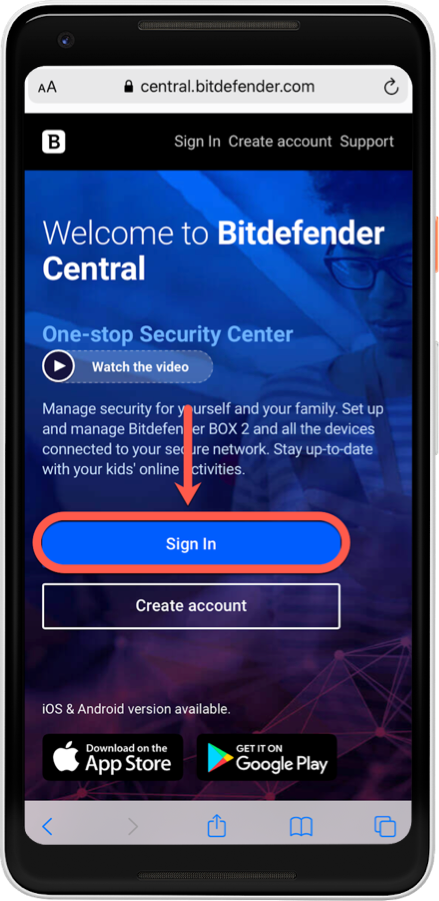 Bitdefender Central