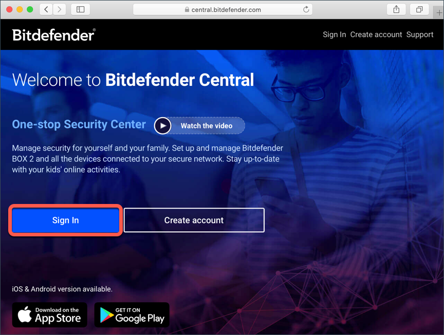 Bitdefender Central