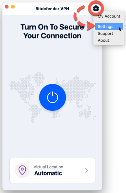 Whitelist a site you can't access on Mac - Settings