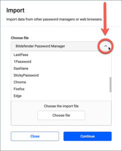 How to Import Passwords into Bitdefender Password Manager