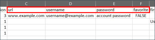 CSV accounts