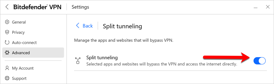 Some Windows apps won't work with Bitdefender VPN - Split Tunneling solution