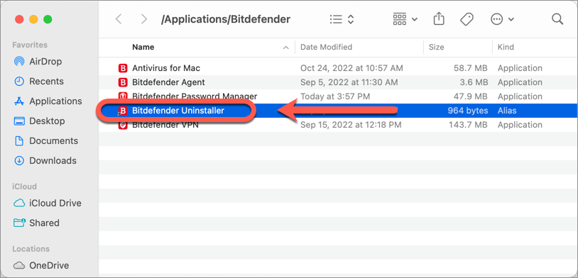 Bitdefender Uninstaller