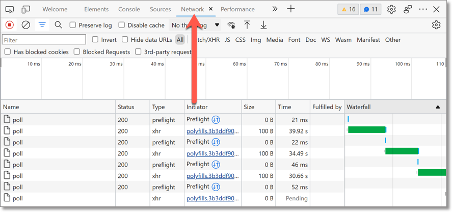 Network > Export HAR file