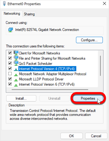 DNS properties