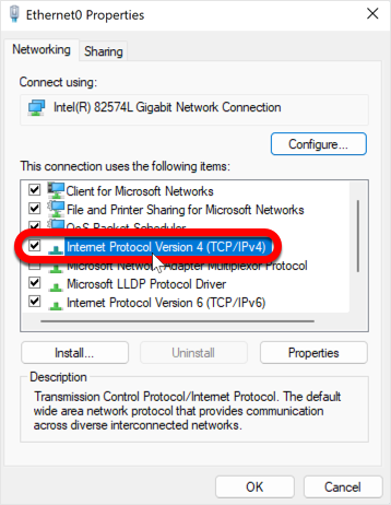 IPv4 - change DNS on Windows