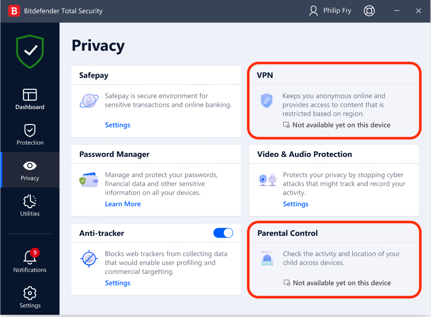 VPN & Parental Control