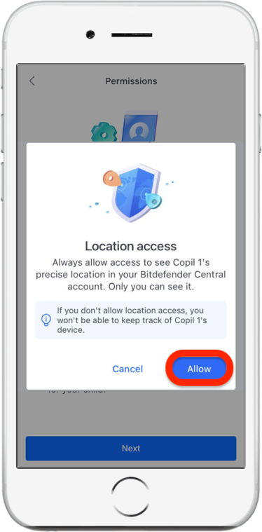 Allow Location access