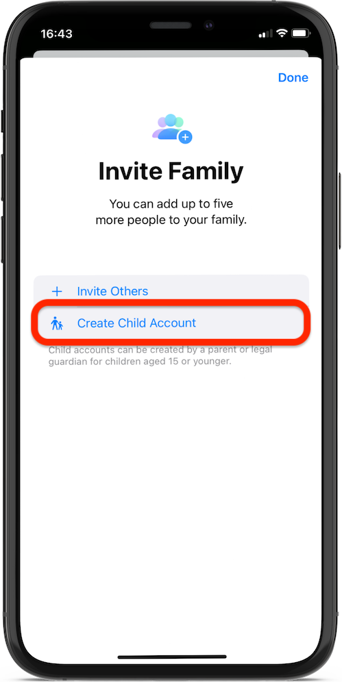 Create Child Account