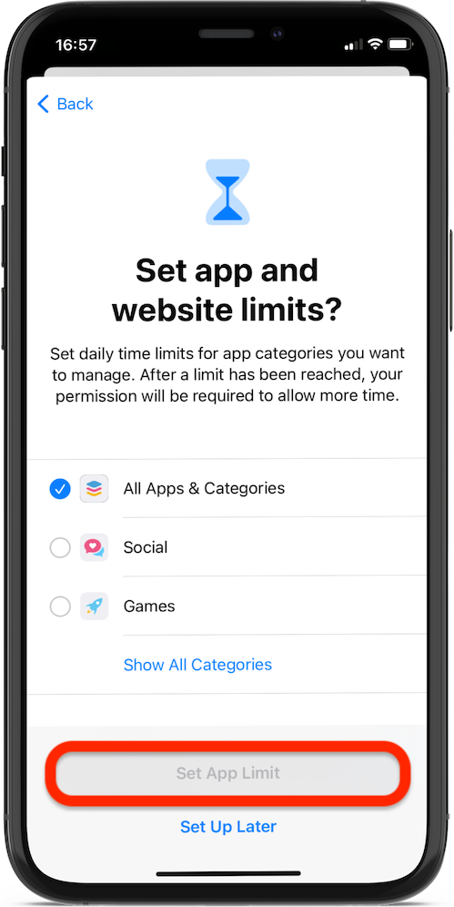 Set App Limit