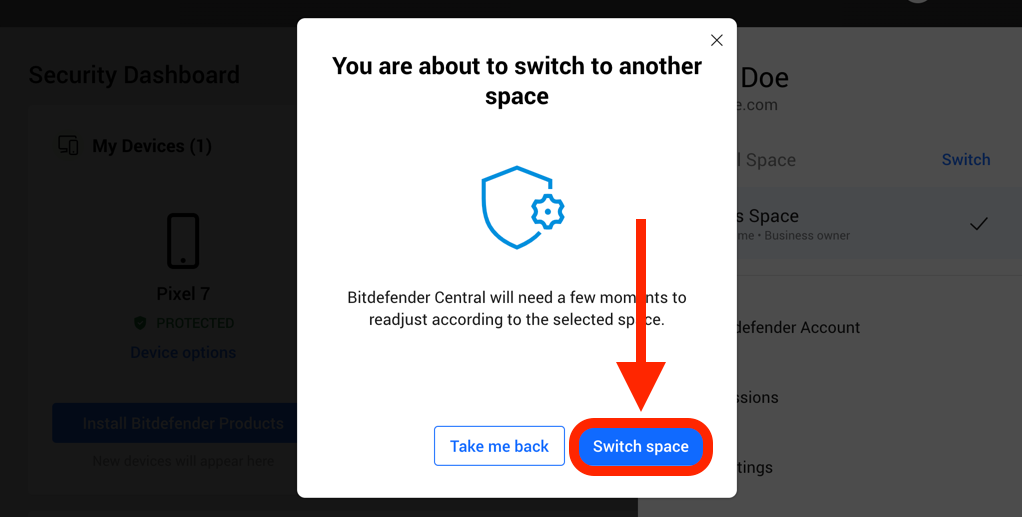 Switch space