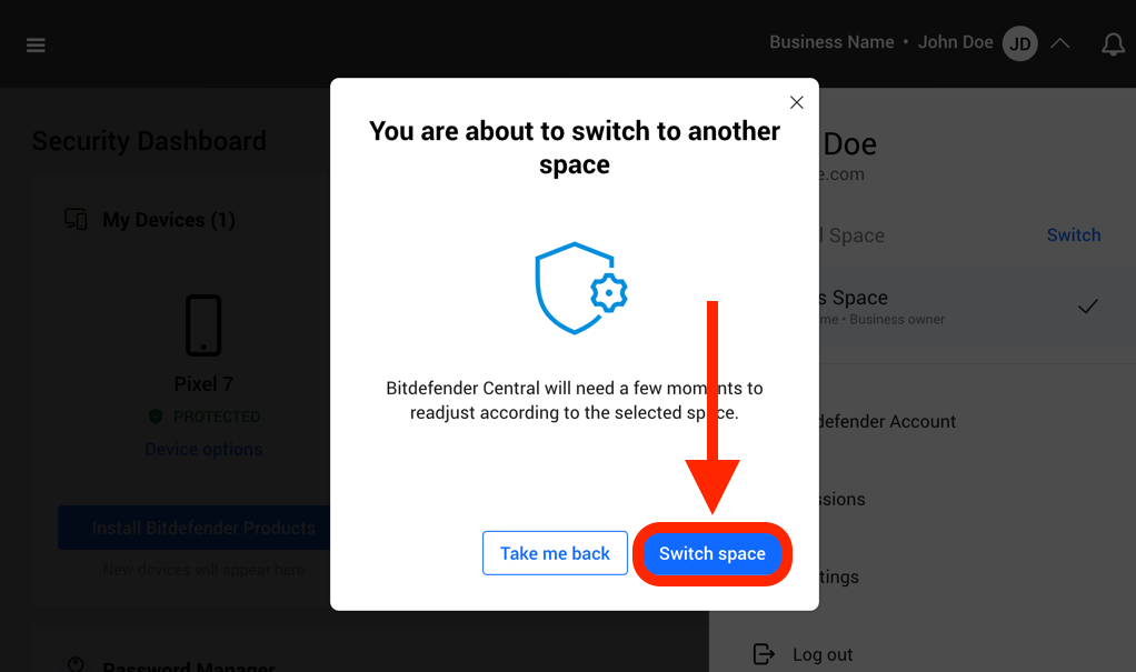 Switch space