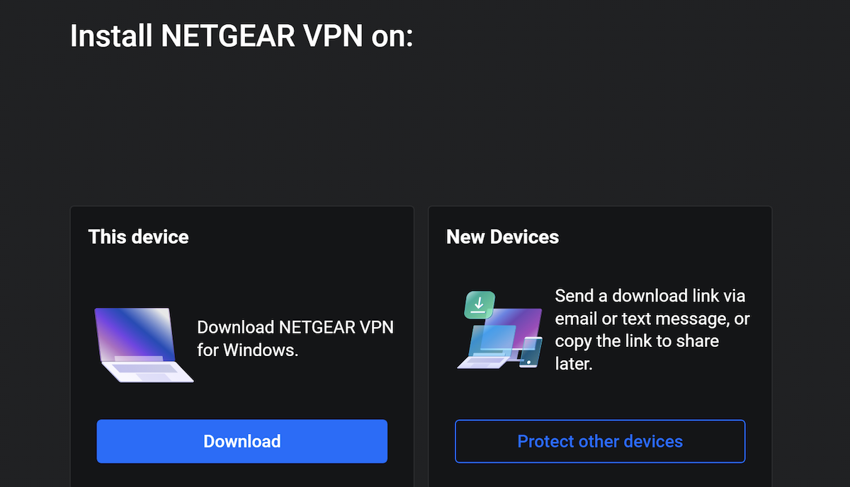 Install NETGEAR VPN for Windows