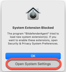Open System Settings