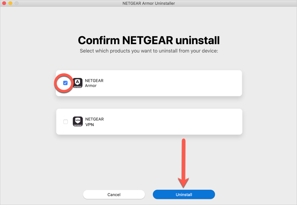 uninstall NETGEAR macOS