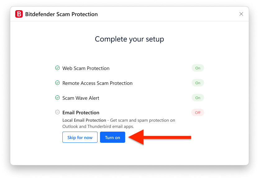 Onboarding web email protection