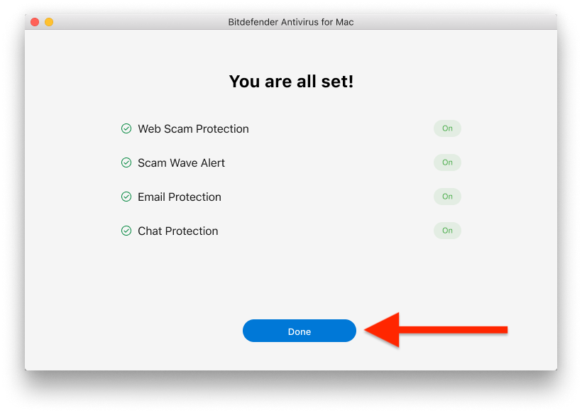 Scam Protection macOS setup complete