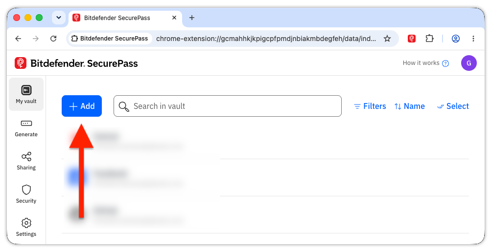 How to add SecurePass folders