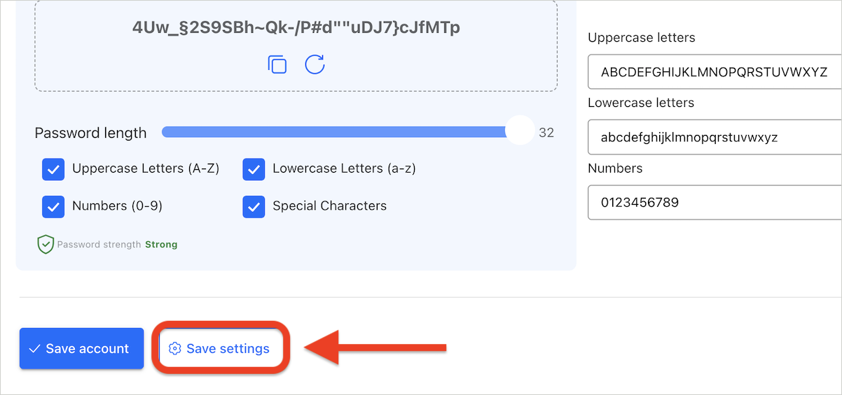create strong password NETGEAR