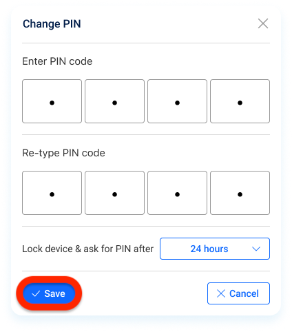 Change PIN